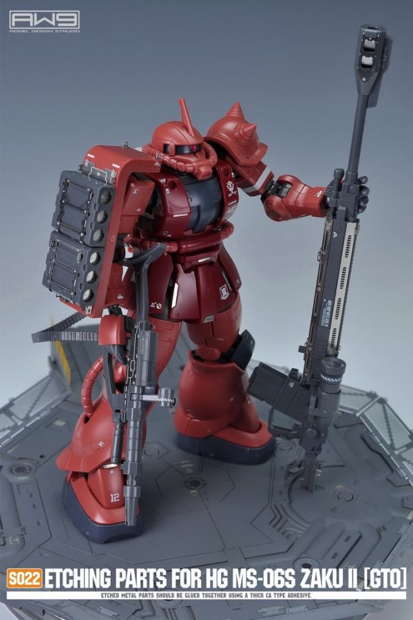 【鋼普拉】MADWORKS S22 蝕刻片改套 FOR BANDAI《機動戰士鋼彈 : THE ORIGIN》HG 1/144 #024 MS-06S ZAKU II [Red Comet Ver.] 紅薩克 II 赤色彗星 Ver. 【鋼普拉】MADWORKS S22 蝕刻片改套 FOR BANDAI《機動戰士鋼彈 : THE ORIGIN》HG 1/144 #024 MS-06S ZAKU II [Red Comet Ver.] 紅薩克 II 赤色彗星 Ver.