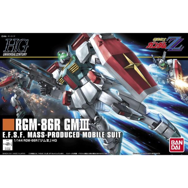 【鋼普拉】現貨 BANDAI《機動戰士鋼彈ZZ》HGUC 1/144 #126 RGM-86R GM III 吉姆 III 【鋼普拉】BANDAI《機動戰士鋼彈ZZ》HGUC 1/144 #126 RGM-86R GM III 吉姆 III