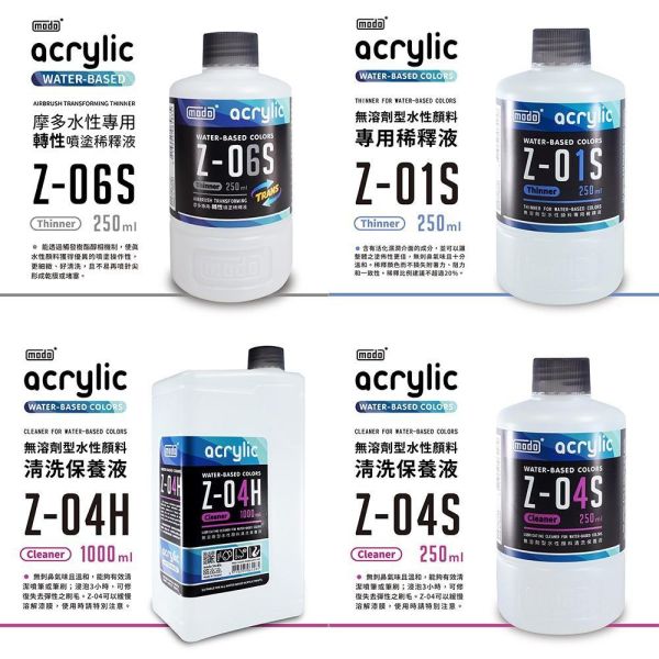 【鋼普拉】現貨 modo 摩多 水性漆 溶劑 轉性 Z06S Z01m 稀釋液 Z04H 清洗液 Z01S Z04S 【鋼普拉】現貨 modo 摩多 水性漆 溶劑 轉性 Z06S Z01m 稀釋液 Z04H 清洗液 Z01S Z04S