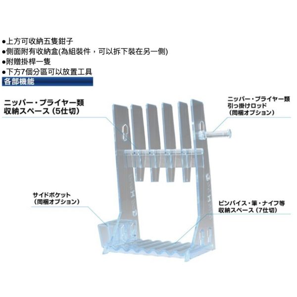 【鋼普拉】現貨 神之手 GodHand NS-PB 斜口鉗專用置物架 工具架 斜口鉗 + 手工鑽 收納架 【鋼普拉】神之手 GodHand NS-PB 斜口鉗專用置物架 工具架 斜口鉗 + 手工鑽 收納架