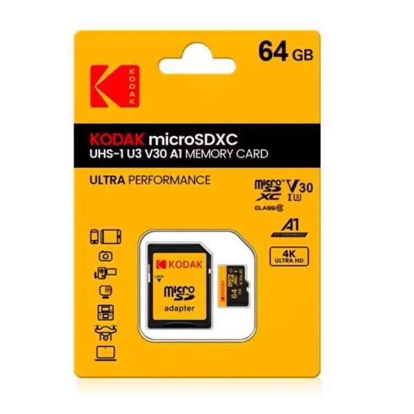 【eYe攝影】現貨 KODAK 柯達 MICRO SDXC UHS-I U3 V30 A1 64G 高速記憶卡 64GB 【eYe攝影】現貨 KODAK 柯達 MICRO SDXC UHS-I U3 V30 A1 64G 高速記憶卡 64GB