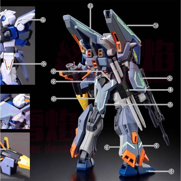 【鋼普拉】現貨 雪焰水貼 螢光 BANDAI SEED HG 1/144 #252 DUEL BLITZ 決鬥電擊鋼彈 【鋼普拉】現貨 雪焰水貼 螢光 BANDAI SEED HG 1/144 #252 DUEL BLITZ 決鬥電擊鋼彈