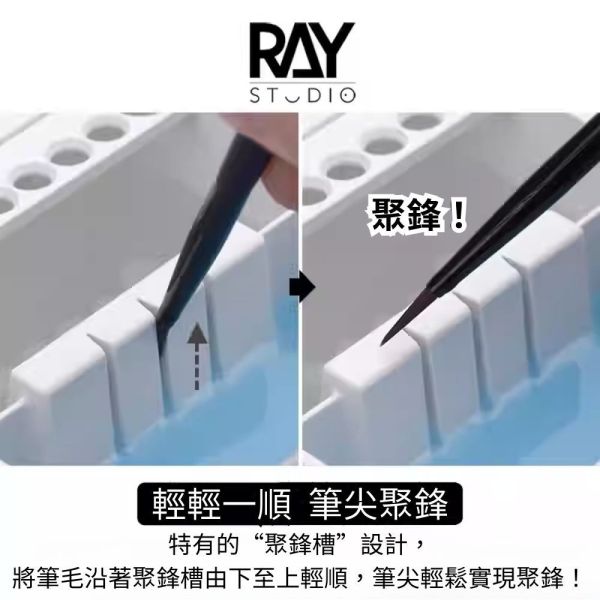 【鋼普拉】現貨 RAY 雙艙洗筆筒 + 吸水墊 上色工具 洗筆器 面相筆 筆刷筒 水彩筆 美術工具 模型上色 筆塗 滲線 【鋼普拉】現貨 RAY 雙艙洗筆筒 + 吸水墊 上色工具 洗筆器 面相筆 筆刷筒 水彩筆 美術工具 模型上色 筆塗 滲線
