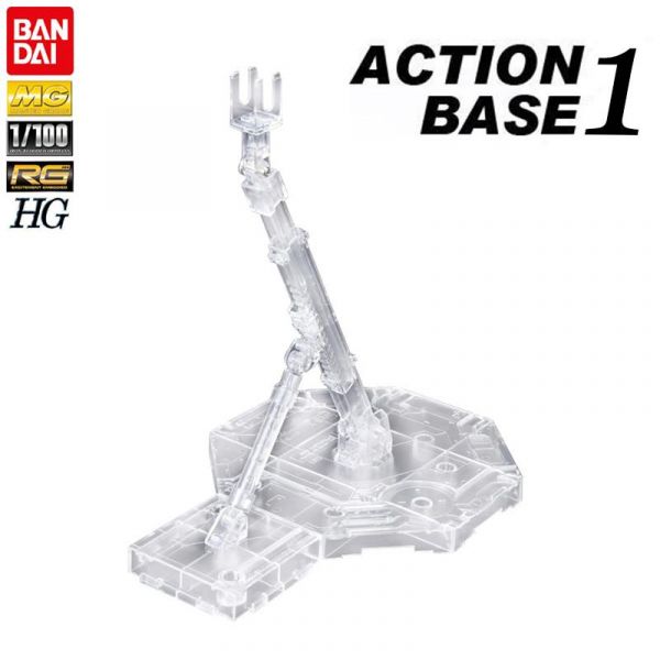 【鋼普拉】現貨 BANDAI 鋼彈模型 MG 1/100 RG HG 1/144 ACTION BASE 1 透明 通用支架 【鋼普拉】BANDAI 鋼彈模型 MG 1/100 RG HG 1/144 ACTION BASE 1 透明 通用支架