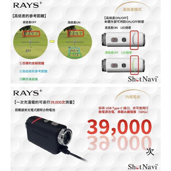 【eYe攝影】現貨 日本 Shot Navi RAYS GR+ PLUS 白 雷射測距儀 高爾夫測距儀 OLED 高續航 【eYe攝影】現貨 日本 Shot Navi RAYS GR+ PLUS 白 雷射測距儀 高爾夫測距儀 OLED 高續航