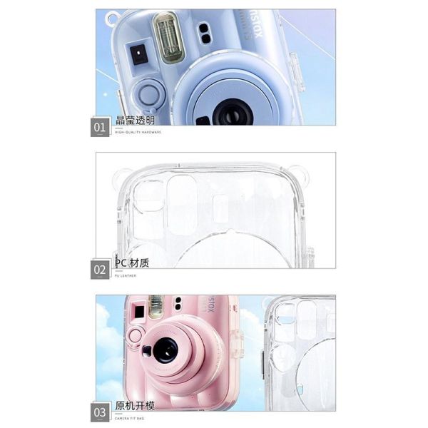 【eYe攝影】現貨 CAIUL 拍立得相機殼 透明 保護殼 mini 13 相機包 相片盒 背包 附背帶 水晶殼 自拍鏡 【eYe攝影】現貨 CAIUL 拍立得相機殼 透明 保護殼 mini 13 相機包 相片盒 背包 附背帶 水晶殼 自拍鏡