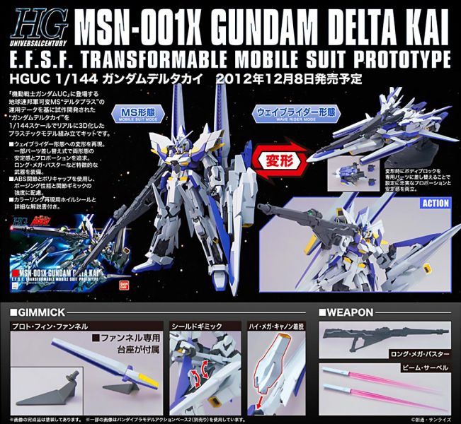 【鋼普拉】現貨 BANDAI《機動戰士鋼彈UC MSV》HGUC 1/144 #148 MSN-001X GUNDAM DELTA KAI 德爾塔改 【鋼普拉】BANDAI《機動戰士鋼彈UC MSV》HGUC 1/144 #148 MSN-001X GUNDAM DELTA KAI 德爾塔改