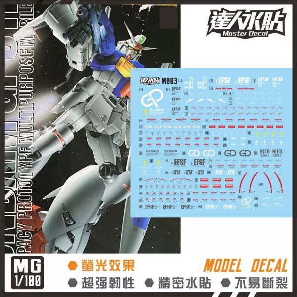 【鋼普拉】現貨 大林水貼 螢光版 MG 1/100 RX-78 GUNDAM GP01Fb 全方位推進型鋼彈試作1號機 【鋼普拉】現貨 大林水貼 螢光版 MG 1/100 RX-78 GUNDAM GP01Fb 全方位推進型鋼彈試作1號機