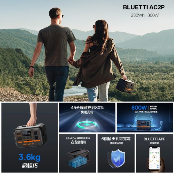 【eYe攝影】現貨 BLUETTI AC2P 300W 移動電源 太陽能板 行動電源 露營電池 野餐 車泊 戶外 儲能 【eYe攝影】現貨 BLUETTI AC2P 300W 移動電源 太陽能板 行動電源 露營電池 野餐 車泊 戶外 儲能