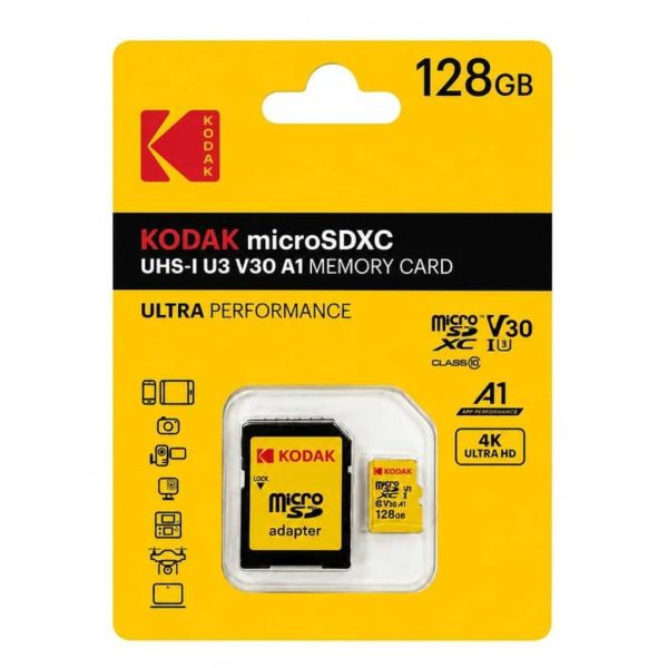 【eYe攝影】現貨 KODAK 柯達 Micro SDXC UHS-I U3 V30 A1 128GB 高速記憶卡 【eYe攝影】現貨 KODAK 柯達 Micro SDXC UHS-I U3 V30 A1 128GB 高速記憶卡