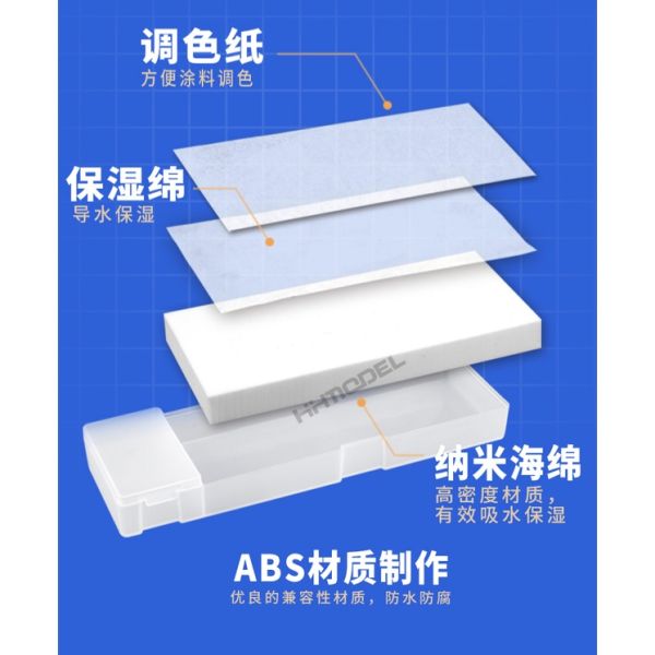 【鋼普拉】現貨 USTAR 優速達 UA90004 多功能模型水貼盒 分倉設計 塗料保濕 收納盒 工具盒 工具箱 【鋼普拉】USTAR 優速達 UA90004 多功能模型水貼盒 分倉設計 塗料保濕 收納盒 工具盒 工具箱