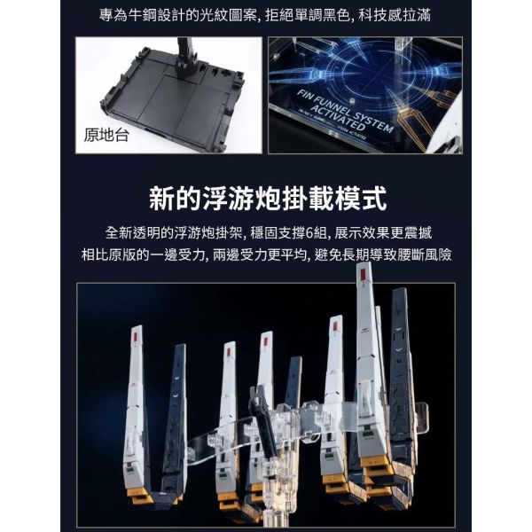 【鋼普拉】星創坊 PGU RX-93 v鋼 牛鋼彈 支架武器收納 底座 展示台 模型支架 地台 浮游炮固定架 【鋼普拉】星創坊 PGU RX-93 v鋼 牛鋼彈 支架武器收納 底座 展示台 模型支架 地台 浮游炮固定架