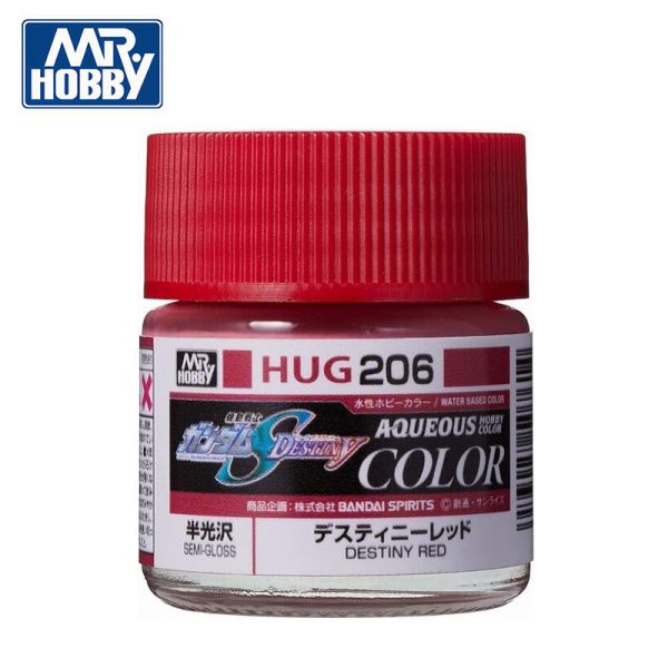 【鋼普拉】現貨 MR.HOBBY 郡氏 GSI 水性漆 半光澤 10ml HUG201 巨劍脈衝鋼彈紅色 HUG202 砲擊型脈衝鋼彈綠色 HUG203 斬擊型幽靈薩克藍 HUG204 砲擊型薩克勇士朱紅 HUG205 瞬發型幽靈薩克淺紫 HUG206 命運鋼彈專用紅色 HUG207 蜜雅･坎貝爾薩克粉紅 HUG208 海涅命運橘色 【鋼普拉】現貨 MR.HOBBY 郡氏 GSI 水性漆 半光澤 10ml HUG201 巨劍脈衝鋼彈紅色 HUG202 砲擊型脈衝鋼彈綠色 HUG203 斬擊型幽靈薩克藍 HUG204 砲擊型薩克勇士朱紅 HUG205 瞬發型幽靈薩克淺紫 HUG206 命運鋼彈專用紅色 HUG207 蜜雅･坎貝爾薩克粉紅 HUG208 海涅命運橘色