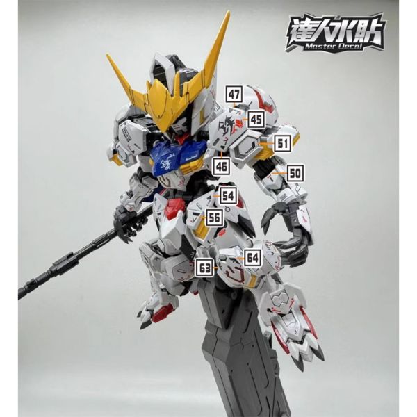 【鋼普拉】現貨 大林水貼 螢光水貼 鐵血的孤兒 MGSD GUNDAM BARBATOS 巴爾巴托斯 獵魔鋼彈 【鋼普拉】現貨 大林水貼 螢光水貼 鐵血的孤兒 MGSD GUNDAM BARBATOS 巴爾巴托斯 獵魔鋼彈