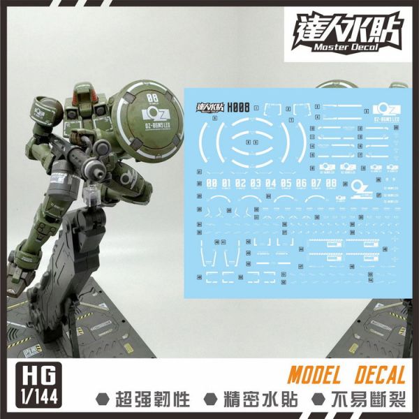 【鋼普拉】現貨 大林水貼 螢光版 新機動戰記鋼彈W HGAC 1/144 #211 OZ-06MS LEO 里歐 OZ軍 【鋼普拉】現貨 大林水貼 螢光版 新機動戰記鋼彈W HGAC 1/144 #211 OZ-06MS LEO 里歐 OZ軍