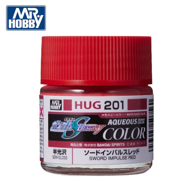 【鋼普拉】現貨 MR.HOBBY 郡氏 GSI 水性漆 半光澤 10ml HUG201 巨劍脈衝鋼彈紅色 HUG202 砲擊型脈衝鋼彈綠色 HUG203 斬擊型幽靈薩克藍 HUG204 砲擊型薩克勇士朱紅 HUG205 瞬發型幽靈薩克淺紫 HUG206 命運鋼彈專用紅色 HUG207 蜜雅･坎貝爾薩克粉紅 HUG208 海涅命運橘色 【鋼普拉】現貨 MR.HOBBY 郡氏 GSI 水性漆 半光澤 10ml HUG201 巨劍脈衝鋼彈紅色 HUG202 砲擊型脈衝鋼彈綠色 HUG203 斬擊型幽靈薩克藍 HUG204 砲擊型薩克勇士朱紅 HUG205 瞬發型幽靈薩克淺紫 HUG206 命運鋼彈專用紅色 HUG207 蜜雅･坎貝爾薩克粉紅 HUG208 海涅命運橘色