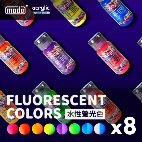 【鋼普拉】現貨 modo 摩多製漆 螢光色 水性漆 螢光紅 螢光黃 螢光藍 螢光綠 螢光桃紅 螢光橘 螢光紫 秘密螢光 【鋼普拉】現貨 modo 摩多製漆 螢光色 水性漆 螢光紅 螢光黃 螢光藍 螢光綠 螢光桃紅 螢光橘 螢光紫 秘密螢光
