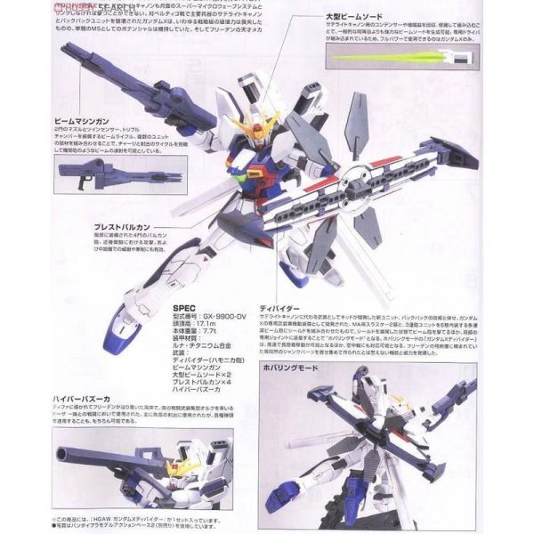 【鋼普拉】BANDAI 鋼彈X HGUC 1/144 #118 GUNDAM X DIVIDER 鋼彈X 分頻砲裝備型 【鋼普拉】BANDAI 鋼彈X HGUC 1/144 #118 GUNDAM X DIVIDER 鋼彈X 分頻砲裝備型