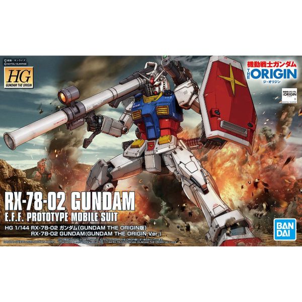 【鋼普拉】BANDAI《機動戰士鋼彈 : THE ORIGIN》HG 1/144 #026 RX-78-02 GUNDAM 白色惡魔 初代鋼彈 / 初鋼 【鋼普拉】BANDAI《機動戰士鋼彈 : THE ORIGIN》HG 1/144 #026 RX-78-02 GUNDAM 白色惡魔 初代鋼彈 / 初鋼