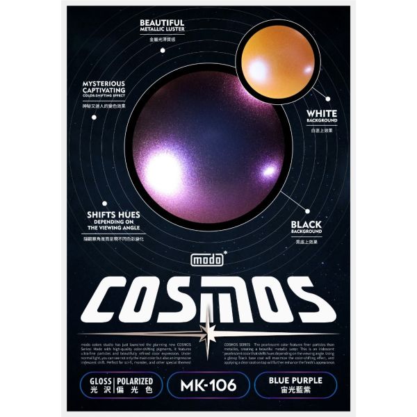 【鋼普拉】現貨 modo 摩多 COSMOS 模型漆 油性漆 MK 宙光系列 紫綠 青紫 草橙 綠藍 紫橙 藍紫 變色龍 【鋼普拉】現貨 modo 摩多 COSMOS 模型漆 油性漆 MK 宙光系列 紫綠 青紫 草橙 綠藍 紫橙 藍紫 變色龍