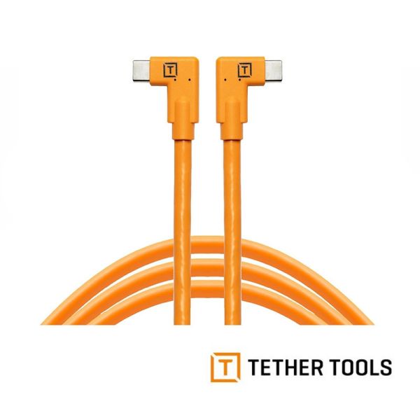 【eYe攝影】TETHER TOOLS CUC15RT USB-C 轉 USB-C 直角 高速傳輸線 4.6M 延長線 