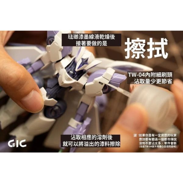 【鋼普拉】現貨 GiC TW-04 TW04 琺瑯漆墨線去除劑 40ml 可替代 田宮油性溶劑 X20 X-20 【鋼普拉】現貨 GiC TW-04 TW04 琺瑯漆墨線去除劑 40ml 可替代 田宮油性溶劑 X20 X-20