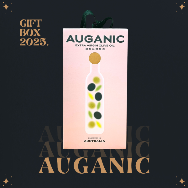 【2025】澳根尼禮盒【500ML橄欖油*1瓶+柚肉果醋*1罐】 橄欖油,澳根尼橄欖油,AUGANIC,冷壓初榨橄欖油