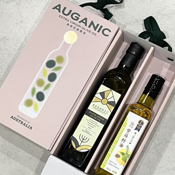 澳根尼X穀穀雙入組聯名禮盒 Omgea369 橄欖油,澳根尼橄欖油,AUGANIC,冷壓初榨橄欖油,Omega-369
