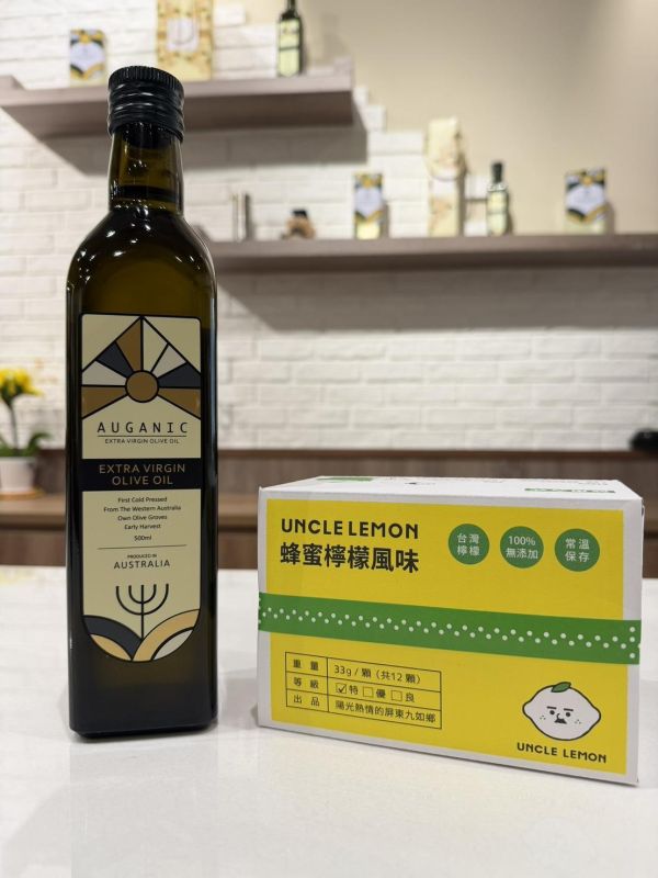 檸檬大叔 X澳根尼橄欖油 禮盒組 澳根尼橄欖油,檸檬汁,檸檬大叔,橄欖油,橄欖油檸檬汁