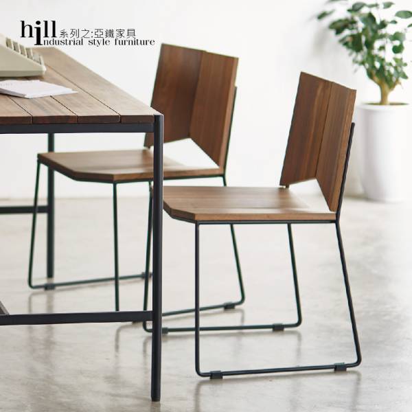 HILL工業風系列-鑽石餐椅 工業風,實木家具