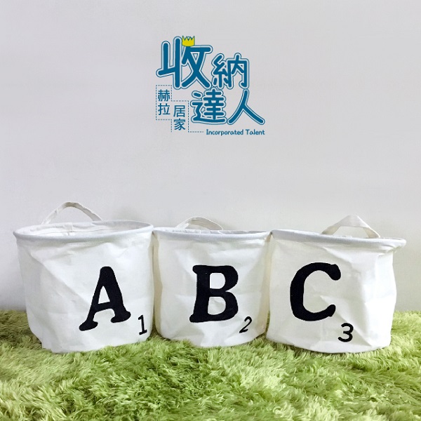 ABC防水小圓桶(隨機出貨) 收納盒,收納籃,收納