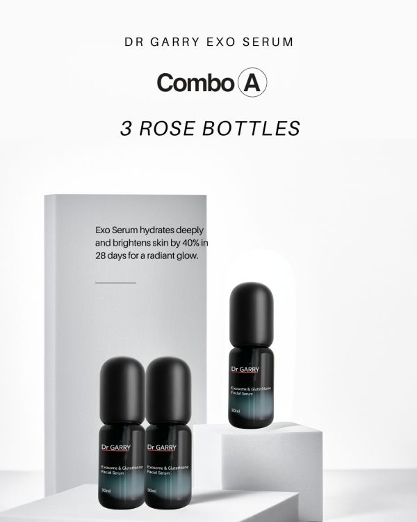 Dr Garry Exo Serum (Rose/Lavender) 30ml Developed by a UK Medical Aesthetic Clinic, Exosome Serum, Rosa Damascena, Rosa Rugosa, Hydrating Serum, Repairing Serum, Skin Brightening, Skin Firming, Anti-Aging, Sensitive Skin Care, Glutathione,