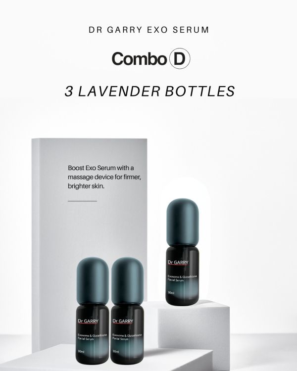 Dr Garry Exo Serum (Rose/Lavender) 30ml Developed by a UK Medical Aesthetic Clinic, Exosome Serum, Rosa Damascena, Rosa Rugosa, Hydrating Serum, Repairing Serum, Skin Brightening, Skin Firming, Anti-Aging, Sensitive Skin Care, Glutathione,