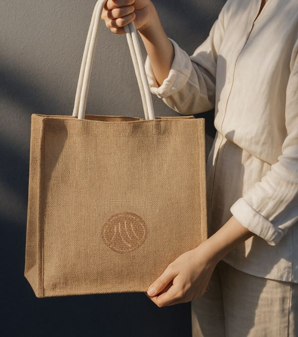 田心里 Everyday Slow Bag 黃麻原色購物袋 (25*18*25cm) 