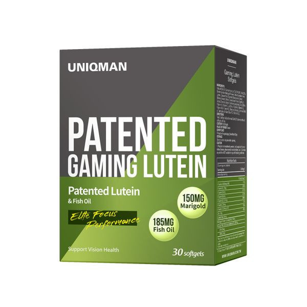 UNIQMAN Patented Gaming Lutein Softgels (30 softgels/packet) x 5 packets【Vision Health】 Lutein,help vision, XanMax, eye health, Vision supplement