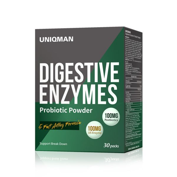 【60%OFF Clearance Sale】UNIQMAN Digestive Enzymes Probiotic Powder (2g/stick pack; 30 stick packs/packet)【Digestive Enzyme】 Enzyme, probiotic, stomach discomforts, instant relieve, acid reflux, gut care, stomach bloating
