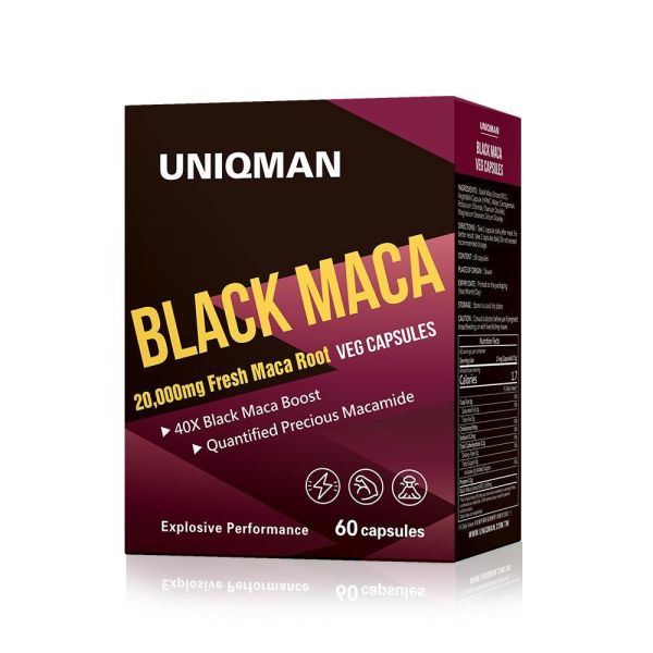 UNIQMAN 玛卡 胶囊【男性战力 滋补强身】 黑玛卡,玛卡推荐,男性保健,提神,战力,玛卡功效,精力,秘鲁玛卡,强身,男人必备