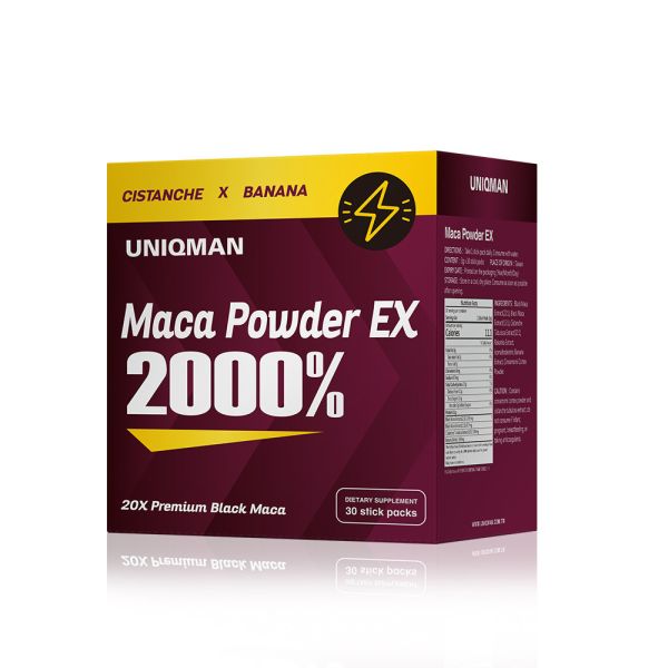 UNIQMAN 极战黑玛卡粉EX2盒组【玛力破表】 马卡粉,玛卡,Maca,南非醉茄,极战玛卡粉
