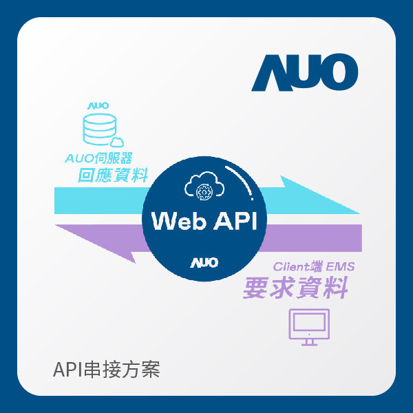 AUO 友達光電 API串接方案 AUO 友達光電 API串接方案