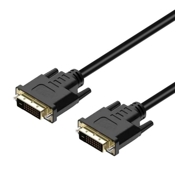 DVI 24+1 公對公 傳輸線 DVI線 dvi to dvi電腦顯示器高清視 頻連接線dvi 1.5M 