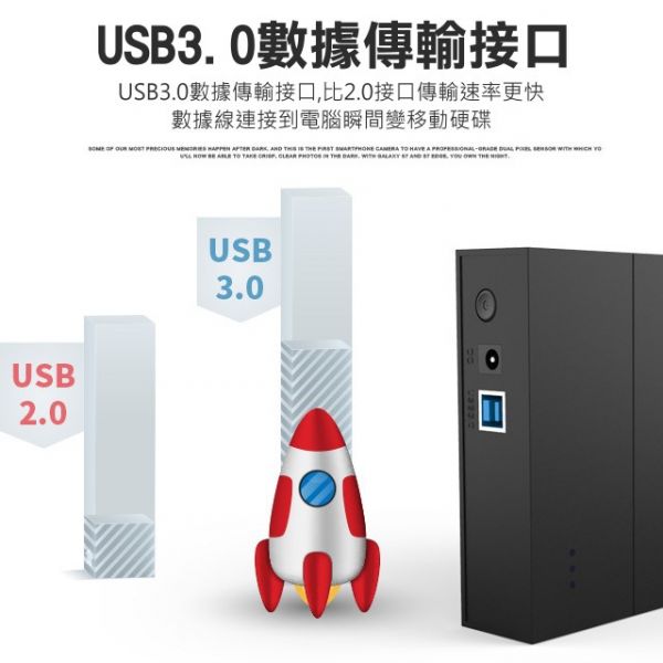 3.5吋硬碟盒 USB3.0高速 SATA串口 台式機電腦移動硬盤盒 2.5吋轉3.5吋 硬碟支架/托盤 硬盤盒 固態硬碟 移動硬盤盒子 