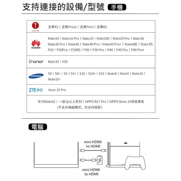 17.3吋便攜式顯示器 1536吋螢幕 一線同屏Switch外接式螢幕 hdmi Type-c手機 ps4 X-Box直連顯示器 