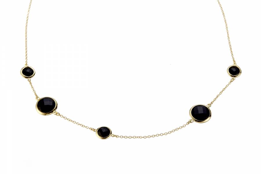 36cm Round ONYX Gold Necklace 36cm Round ONYX Gold Necklace