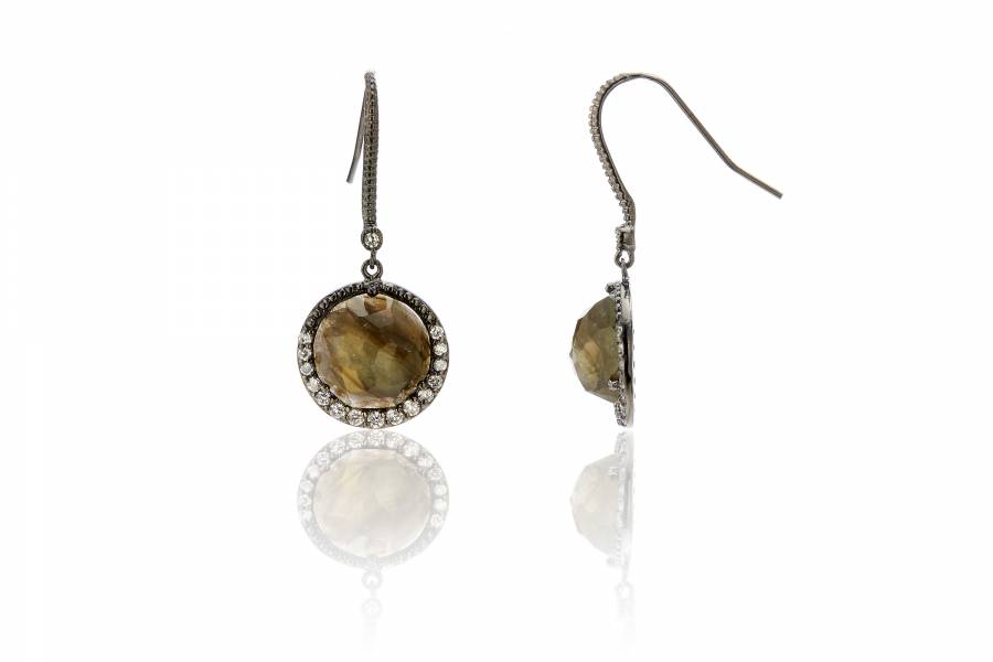 RS Labradorine BRP Drop Pierced Earrings RS Labradorine BRP Drop Pierced Earrings