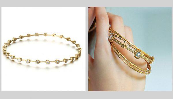 Clear CZ Gold 5 sets Bracelet Clear CZ Gold 5 sets Bracelet