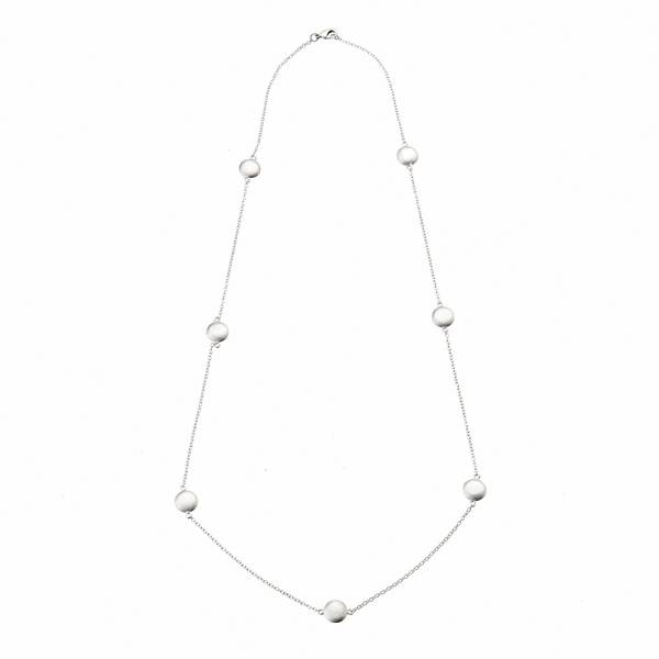 24cm RPSTN White Gold Dot Necklace 24cm RPSTN White Gold Dot Necklace
