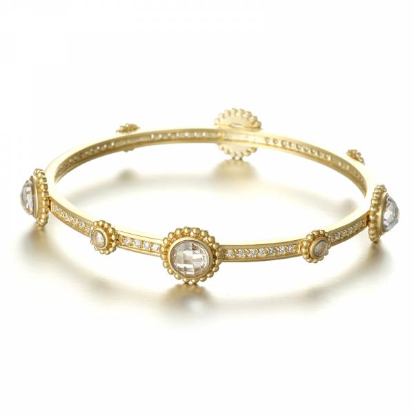 Clear CZ Gold 5 sets Bracelet Clear CZ Gold 5 sets Bracelet