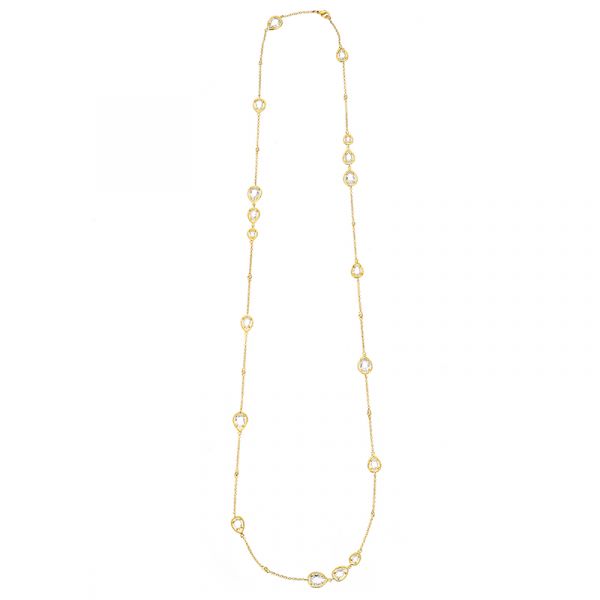 36cm Clear CZ GPS Long Necklace 36cm Clear CZ GPS Long Necklace