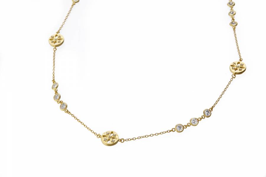 36cm 14K GP Clear CZ Necklace 36cm 14K GP Clear CZ Necklace