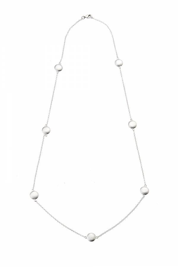 24cm RPSTN White Gold Dot Necklace 24cm RPSTN White Gold Dot Necklace